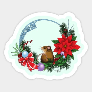 Christmas Mouse Sticker